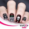 Whats Up Nails - B031 Gothic Affection Stamping Plate for Halloween Nail Art Design