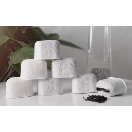 Refined Activated Charcoal Water Filter Pods Replacement For Keurig Coffee Maker Keurig 2.0 or Older, 12 Packs