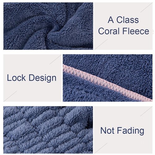 SweetCat Microfiber Bowtie Headbands, Extrame Soft & Ultra Absorbent, Comfort to Makeup Wash Spa Yoga Shower Facial Hair Band for Girls and Women (Blue+White)