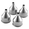YWQ 6 Pcs Stainless Steel Flask Funnels, Set of 6 Easy to Use Funnel for Flasks