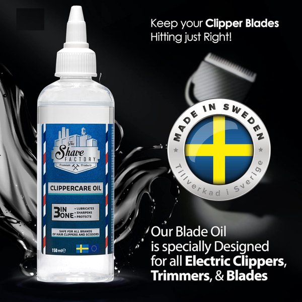 The Shave Factory Clipper Care Series (Clipper Oil, 3 PCS x 150ml)