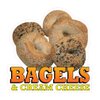 Food Truck Decals Bagels & Cream Cheese Concession Restaurant Die-Cut Vinyl Sticker Sign 10 in on Longest Side