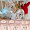 41Pcs 70th Birthday Decorations, Rose Gold Birthday Party Supplies Include 20Pcs Plates 20Pcs Napkins and 1Piece Tablecloth, Sweet Seventy Year Old Birthday Party Tableware for Girl Ladies Women