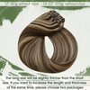 Hetto Clip in Hair Extensions Real Human Hair Seamless Clip ins Human Hair Extensions #4/27 Brown Highlight Honey Blonde Hair Extensions Clip in Real Remy Hair 7pcs 80g