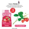 12 Pack 10ml Vala Edge Control Braiding Gel Pomade Strong Hold High Shine Made in Korea Beauty Styling Gel (Strawberry)