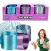 The Dreidel Company Metal Coil Spring, Goody Bag Fillers, Party Favor for Kids, Variety of 2.4" (60mm) Individually Boxed (3-Pack)