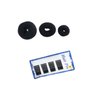 3 Pieces Hair Donut Bun Maker, Women's Donuts Hair Ring Bun Former Shape Hair Style Bun Maker Set with Black Hair Pins