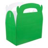24-Pack Green Gable Boxes - Green Party Boxes for Kids Birthday, Party Favors, Candy, Goodies, Treats (6.2x3.5x3.6 In)