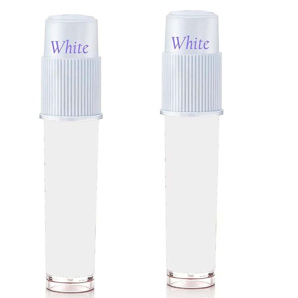 Stylesindia Liquid Kumkum Sindoor Pack of 2X5g Skin-friendly Liquid Bindi Tattoos Waterproof Bodyart Body Paint Temporory Tattoos DIY Tattooing (White)
