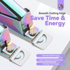 SAVILAND Acrylic Nail Cutters for Nail Tips: Chameleon Acrylic Nails Clipper with Sizer Magnets Nail Cutter 15PCS Sharp Nail Tech Supplies Nail Trimmer Manicure Tool Nail Accessories Women Salon Home