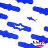 Whats Up Nails - Shark Vinyl Stencils for Nail Art Design (1 Sheet, 20 Stencils)