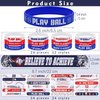 durony 48 Pieces Baseball Bracelets Wristbands Set Include 24 Pieces Baseball Silicone Rubber Bracelet 24 Pieces Baseball Slap Bracelets Sports Slap Bracelets for Baseball Party Favors Prizes Gifts