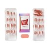 KISS imPRESS No Glue Mani Press-On Nails, Color FX, Dimension', Light Neutral, Short Size, Squoval Shape, Includes 30 Nails, Prep Pad, Instructions Sheet, 1 Manicure Stick, 1 Mini File