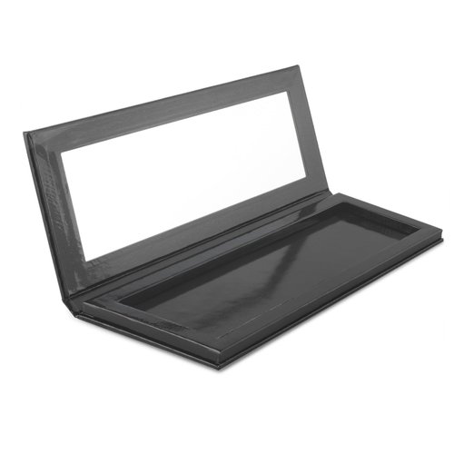 Empty Customizable Makeup Palette with Mirror and 10 Metal Stickers – Medium Size for Eyeshadows, Highlighters and Blushes