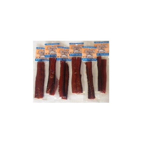 Alaska's Best Original King Salmon Jerky (1oz) - Pack of Six