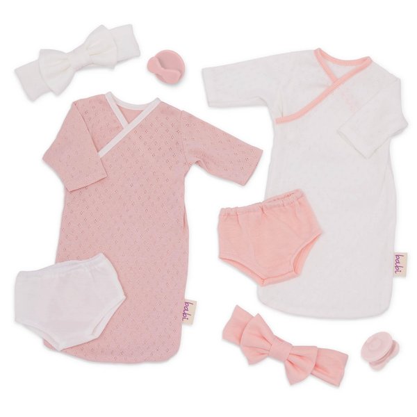 LullaBaby – 14" Doll Clothing Set – Blanket Sleepers – Pacifier Accessories – Imaginative Play – Toys for Kids Ages 2 & Up – Baby Doll Sleep Sacks Outfit