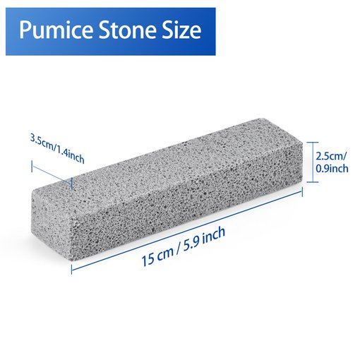 COEIVY 10 Pack Pumice Stone for Toilet Cleaning Bowl Stick,Powerfully Cleans Hard Water Rings,Calcium Buildup & Stains,Suitable for Cleaning Toilet, Bathtubs,Kitchen Sink, Stove and Grill