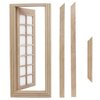 AUEAR, 1:12 Dollhouse Miniature Furniture Unpaint Wooden Doors for DIY Scene Doll Home Furniture Craft (14 Panel)