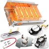 【UPGRADED】279838 Dryer Heating Element for Whirlpool Kenmore Maytag Amana Roper, Dryer Heating Element Parts Include Dryer Thermostat Thermal Fuse, Replaces 2406026 3403585 w10724237
