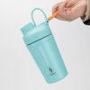 Ozizo Stainless Steel Shaker Bottle, 20 oz Gym Bottle, Shaker cup for protein mixes with Wire Whisk Ball Spring Mixer