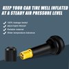 Frienda 100 Pcs Tire Valve Stems TR412 TR413 TR414 Rubber Black Rubber Snap-in Valve Stems Standard Length Replacement Tire Valve Stems for Car Tubeless Rim Holes Replacement