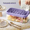 Ice Cube Tray with Lid and Bin for Freezer, 2 Pack, 64 Pcs Ice Cube Mold (Purple)