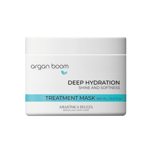 AMAZONICA BELEZA Argan Oil Hair Mask for Intense Moisturizing and Nourishment (300ml/10.1 Oz) | Hydrate & Repair Moisture Hair Mask for Dry Hair | Mascarilla Hidratante con Vitamina E