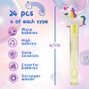 24 Piece Unicorn Bubble Wand for Kids(6 Style),Cute Bubble Wand Great for Unicorn Theme Birthday Party Favors,Pinata Suffer,Goodie Bags Filler,School Classroom Prizes,Birthday Gifts (Unicorn)