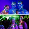 Glow UV Blacklight Face Paint Kit,Fluorescent Colors Body Face Paint Painting 8 Colors Bright Palette，Water Activated Makeup Eyeliner ,Halloween Party Washable for Kids Adult Body Paint Supplies