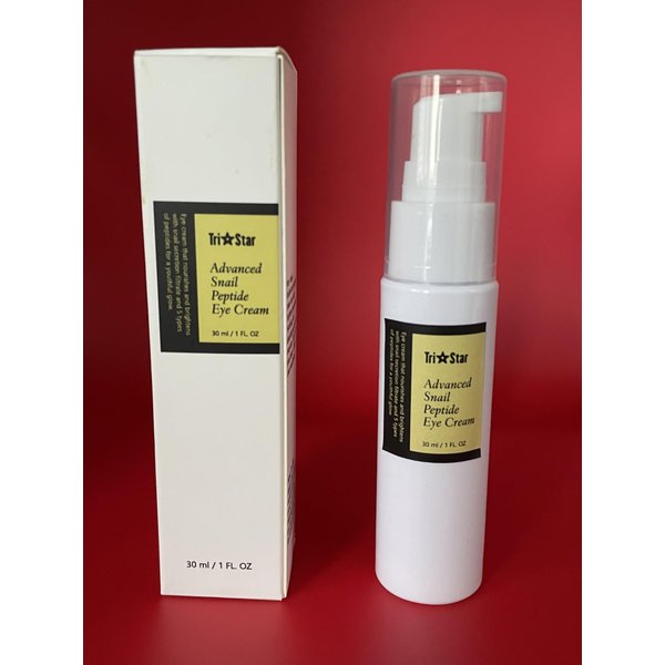 Tristar Advanced Snail Peptide Eye Cream, Anti-Wrinkle, Anti-Aging, Dark Circle Removing, Brightening Night Cream, 73.7% Snail Mucin - 30ml / 1FL Oz – 1 Count