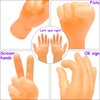 30 PCS Finger Hands,Mini Finger Hands,Premium Rubber Tiny Finger Hands Realistic Design Hand Toy for Easter Day Party Favors Prank Hand Gag Performance (6 Style)