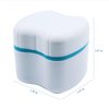 Strong Denture Case, Upgraded Dentures Box, Denture Brush Retainer Case, Denture Cups Bath, Dentures Container with Basket Denture Holder, Retainer Cleaning Case, Perfect To Safe Guard Dentures