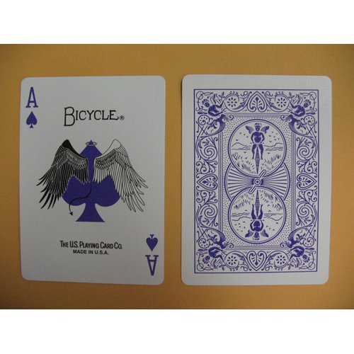 Bicycle Purple Trace Playing Cards Angel Devil Design