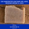 Old Whaling Co Oatmeal Milk and Honey Handmade Bar Soap 4 Pack – Face, Hand and Body Wash - Moisturizing Olive Oil Bath Soap – Sweet Almond and Vanilla Scent, 5 oz Each