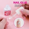 Clear Coffin Nail Tips, Teenitor Long Coffin Nails Tips Full Cover, 600pcs Clear Nail Tips For Acrylic Nails Clear Press On Nails, Acrylic Nail Clipper, Nail Stand for DIY Fake Nails