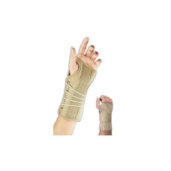 FLA Soft Fit Suede Right Finish Wrist Brace, Black, X-Small