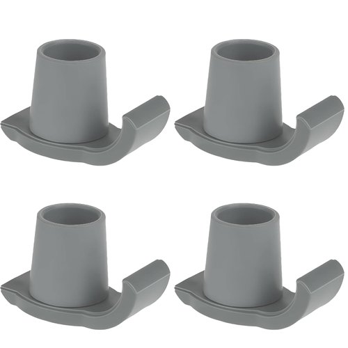 Magicorange Walker Glide Skis, 4 Pcs Universal Fit Walker ski Glides,Easy to Use Rubber Walker Glides,Walker Feet Replacement (Grey)