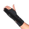 Ezy Wrap The Boxer Orthopedic Hand & Wrist Brace – Wrist Support Brace for Women & Men – Comfortable Wrist & Hand Wraps w/Finger Splints for Metacarpal Fracture, Sprain, or Swelling (Black) - Regular
