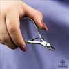 Cuticle Nipper MUNDIAL 777 Professional - Sharpened Nail Care Cuticle Trimmer for Manicure and Pedicure, Longer Stainless Steel Handle