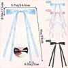 10pcs Bow Hair Clips Hair Clip Set Metal Hair Clips Long Tail Bow Hair Ties For Women Teenagers Children, Five Colors Bow Hair Clips Accessories