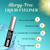 UOG Liquid Eyeliner and Eyebrow Liner. Waterproof, Semi-Permanent Smudge-Proof. Last Up To 7 Days. Glides On Smoothly, Allergy-Free, Flexible Precise Slender Tip, 5.0 mL/0.18 Fl oz