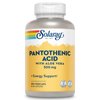 SOLARAY Pantothenic Acid 500mg - Vitamin B 5 - B Vitamin for Coenzyme-A Production, Energy Metabolism, Digestive Health, Hair Health, Skin and Nails Support - Vegan, 60-Day Guarantee - 250 VegCaps