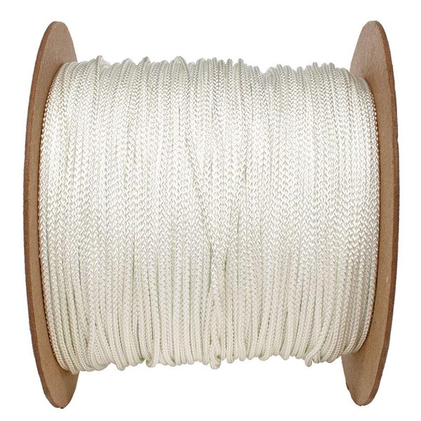 Golberg Diamond Braid Nylon Rope – 100% Nylon Utility Cord – Ideal for Camping, Outdoors, Boating, and Everyday Use – Made in The USA (1/8 inch x 100 Feet)