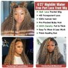 Azibo Honey Blonde HD Lace Front Wig Human Hair 200 Density Water Wave Ombre 4/27 Highlight 13x5 Full Lace Front Wigs Human Hair Pre Plucked 26 inch