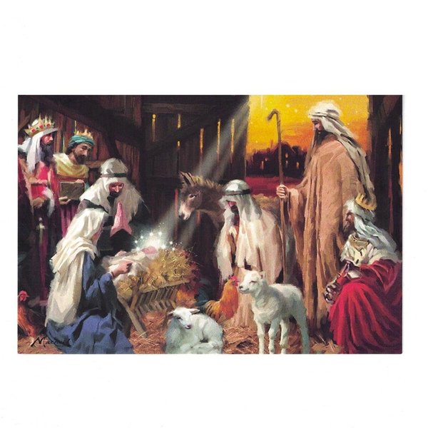 It's Christmas! Manger Scene Greeting Card