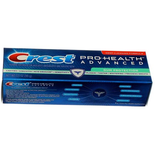 Crest Pro-Health Advanced Fluoride Toothpaste Gum Protection - 3.5 oz, Pack of 3