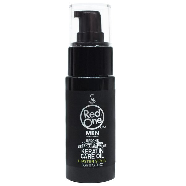 Redone Beard Care Oil with Keratin 50ml | Beard Conditioner for Men | Strengthens, Softens & Promotes Healthy Beard Growth | Non-Greasy Natural Formula | Smooth Finish & Shine Enhancer
