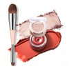 IMAKEUPNOW Cream Blush for Cheeks Eyes Lips, Creamy & Buildable Matte Finish with Applicator, Face Makeup Stack - #001 Withered Rose