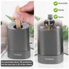 TRTRin Toothpick Dispenser-With Bamboo Wooden Toothpicks [600 Count], Pop-Up Automatic Toothpick Holder Dispenser, for Kitchen Restaurant Sturdy Safe Container Grey toothpick holder.