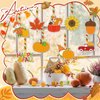 Pasimy 36 Sets Fall Suncatchers Craft Kits Thanksgiving DIY Paint Window Hanging Ornaments Decorations Make Your Own Autumn Activities Arts Project Party Favors Gifts for Classroom Home(Harvest)